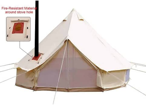 canvas winter tents with stove